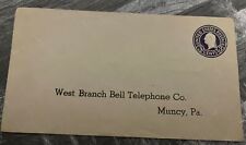 Usado, Envelope Muncy PA Pensilvânia West Branch Bell Telephone Co comprar usado  Enviando para Brazil