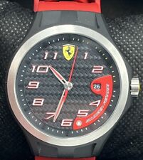 Relógio esportivo Scuderia Ferrari pulseira de silicone vermelha 0830014 ótimo estado raro comprar usado  Enviando para Brazil