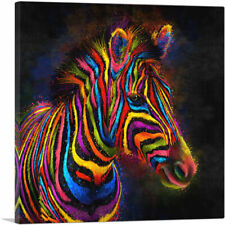 Artcanvas zebra colorful for sale  Niles