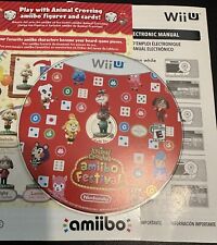 Nuevo disco e inserciones y cubierta de juego de Animal Crossing Festival (Wii U) sin estuche segunda mano  Embacar hacia Mexico