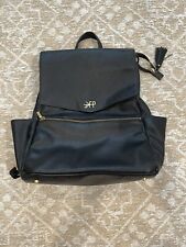 Freshly Picked Baby Diaper Bag Convertible Backpack, FP Vegan Black Leather  for sale  Shipping to South Africa