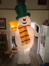 FROSTY THE SNOWMAN Giant 10 ft soplado por aire inflable de GEMMY 2002 FUNCIONANDO en caja segunda mano  Embacar hacia Argentina