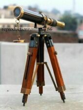 Usado, Diseño Náutico Antiguo Telescopio de Vidrio con Trípode de Madera Mira Marina Regalo segunda mano  Embacar hacia Argentina