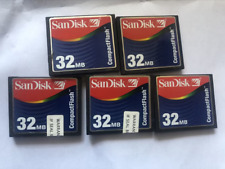 5 PIEZAS 32 MB tarjeta flash compacta Sandisk 32 MB tarjeta de memoria CF segunda mano  Embacar hacia Argentina