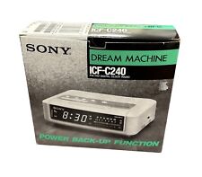 Rádio Relógio Digital Sony Dream Machine ICF-C240 FM/AM - Caixa Original Cor Preta comprar usado  Enviando para Brazil