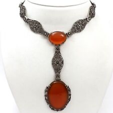 Victorian carnelian marcasite for sale  Albany
