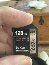 Tarjeta de memoria Lexar SILVER Series 1667x 128 GB Clase 10 UHS-II SDXC..., usado segunda mano  Embacar hacia Argentina