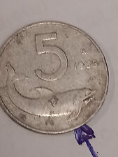 Moneta 5 lire anno 1953 rara "errore di conio" usato  Campolongo Tapogliano