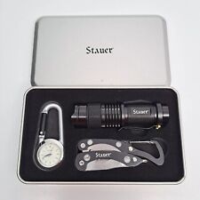 Stauer Survival Box Kit in Original Stainless Steel Box Flaslight Watch Tool for sale  Shipping to South Africa