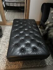 Leather chesterfield footstool for sale  MELTON MOWBRAY