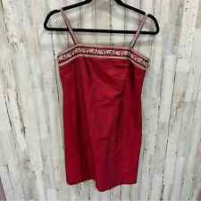 Mini vestido Petite Sophisticate vermelho retrô festa Y2K 100% seda comprar usado  Enviando para Brazil