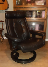 couch recliner leather black for sale  Tracy