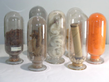 7 globos antiguos de vidrio invertido boticario farmacia exhibición exhibición con contenido segunda mano  Embacar hacia Argentina