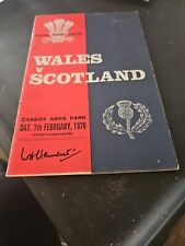 Signed 1976 wales for sale  NEATH