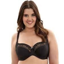 Sculptresse by Panache Women's Black Chi Chi Lace Underwire Bra sz 44FF EUC $68 for sale  Shipping to South Africa