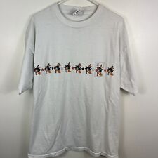 Camiseta de colección Looney Tunes para hombre XL blanca colección de estampillas de pato Lucas algodón 1999 segunda mano  Embacar hacia Argentina