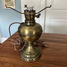 Antique Brass Kerosene Oil Lamp Styled Electrified Just the Base for sale  Shipping to South Africa