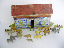 RARO conjunto antigo de Arca de Noé; conjunto de brinquedos bíblicos de madeira do século XIX Alemanha; feito à mão comprar usado  Enviando para Brazil