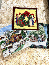 Vintage tapestry christmas for sale  FLEET
