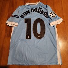 Auténtico Manchester City KUN AGUERO 2015-2016 UCL Home Camiseta Kit 15/16 segunda mano  Embacar hacia Argentina