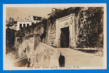 Porto Rico, antigo San Juan Gate San Juan, 1934 cartão postal foto real comprar usado  Enviando para Brazil
