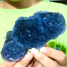 Used, 1.09LB Rare blue cubic fluorite mineral crystal sample / China  M775 for sale  Shipping to Canada