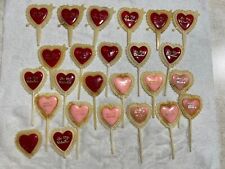 DE COLECCIÓN 23 selecciones de pasteles de plástico de San Valentín, selecciones de cupcakes tapas de pasteles segunda mano  Embacar hacia Argentina