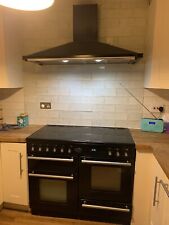 Rangemaster  Classic Cooker Hood Black with chrome, used for sale  NEWMARKET