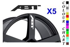 5 X ABT alloy wheel decals sticker for sale  Shipping to South Africa