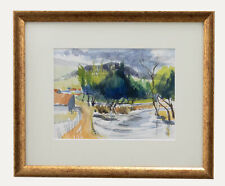 20th Century Watercolour - Winding River for sale  Shipping to South Africa