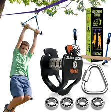 Trailblaze Zipline Pulley Kit for Kids Slacklines  Accessories With Monkey Bar for sale  Shipping to South Africa