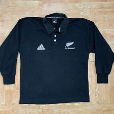 Camisa de rugby All Blacks para hombre pequeña Adidas algodón polo hecha en Nueva Zelanda puntada segunda mano  Embacar hacia Argentina