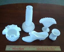 Vintage Hobnail Milk Glass Lot of 5 for sale  Shipping to South Africa