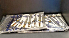 Conjunto de palitos e tapetes de mesa azuis para 12 pessoas. 16x11. comprar usado  Enviando para Brazil