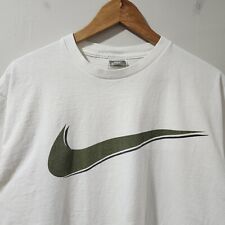 Camisa Nike Vintage Swoosh Xadrez Feita nos EUA Branco Verde Grande Essencial  comprar usado  Enviando para Brazil