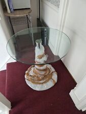 Round glass table for sale  HARROW