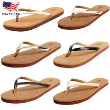New Women's Lightweight Comfort Flat Footbed Slide Summer Thong Flip Flop Sandal for sale  Shipping to South Africa