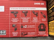 Milwaukee 2498-25 M12 Cordless LITHIUM-ION 5-Tool Combo Kit for sale  Shipping to South Africa