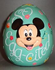 Figura de resina de huevo de Pascua ""So Egg-Cited"" de Disney Mickey Mouse Kohls 2022 segunda mano  Embacar hacia Argentina