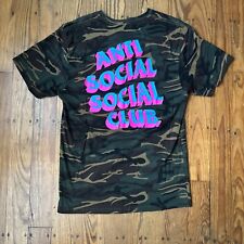 Camiseta masculina camuflada logotipo clube social anti-social tamanho grande comprar usado  Enviando para Brazil