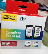 Cannon EMPTY INK CARTRIDGE value Pack 275 & 276 Fine FOR REFILL ONLY for sale  Shipping to South Africa