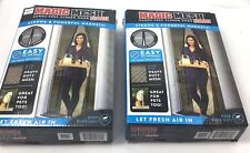Used, Magic Mesh Deluxe Hands Free Magnetic Screen Door 83" x 39" Black LOT OF 2 for sale  Shipping to South Africa