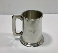 Leonard Eales of Sheffield Glass Bottom Pewter Tankard Made in England Engraved for sale  Shipping to South Africa