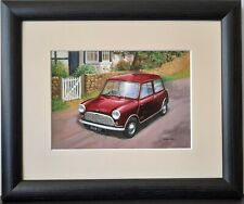 The Mini by Kevin Walsh. Stunning Framed/Mounted Artwork 60s/nostalgia/Cars for sale  BLACKPOOL