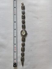 Reloj vintage para mujer Geneva con correa vieira con acabado plateado, usado segunda mano  Embacar hacia Argentina