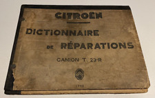 Citroen dictionnaire réparati d'occasion  Quarré-les-Tombes