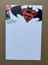SUPERMAN/BATMAN #1 NYCC 2023 BTC EXCLUSIVE SPECIAL EDITION BLANK VARIANT LTD 500, used for sale  Shipping to South Africa