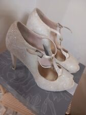 scarpe sposa avorio usato  Roma