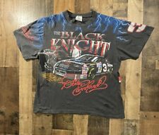 Camiseta NASCAR vintage anos 90 Dale Earnhardt The Black Knight estampada por toda parte M Thrashed comprar usado  Enviando para Brazil