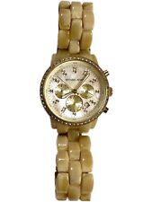 Relógio de quartzo feminino Michael Kors MK 5372 pulseira marrom pérola cronógrafo Bling comprar usado  Enviando para Brazil